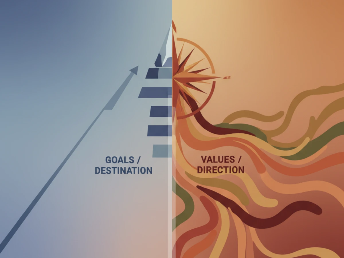 Hodnoty vs. cíle: Proč dosažení cíle nemusí přinést spokojenost